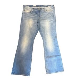 Gap 1969 Long & Lean Bootcut Jeans Antique Indigo Wash 34 18 Regular 141521